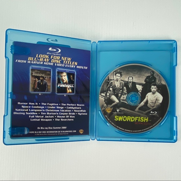 Swordfish Blu-ray Disc 2009 Movie Travolta Hugh Jackman Halle Berry Don Cheadle - Picture 4 of 5